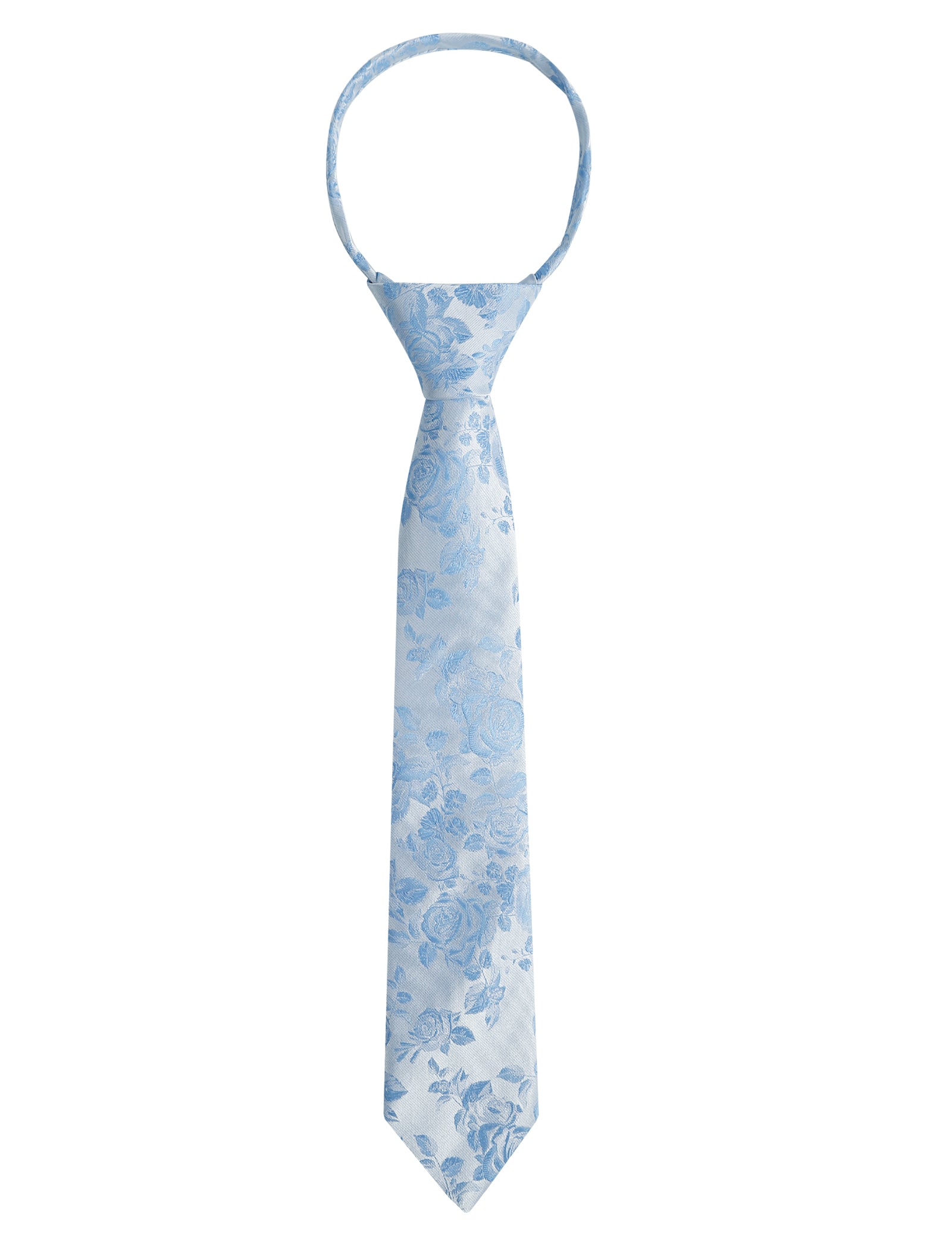 Boys Unique Floral Tie and Pre-tied Adjustable Necktie for Kids-069