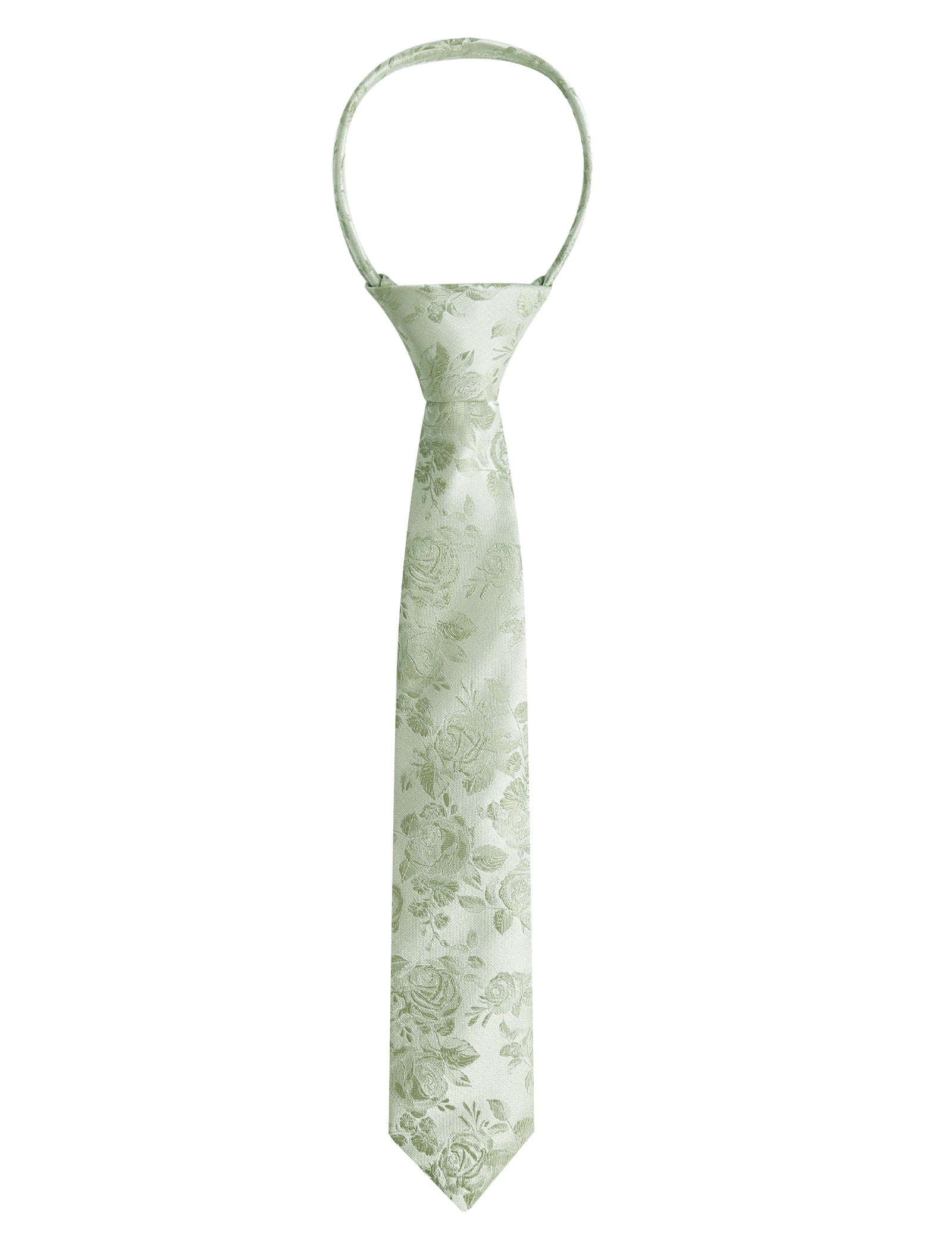 Boys Unique Floral Tie and Pre-tied Adjustable Necktie for Kids-069