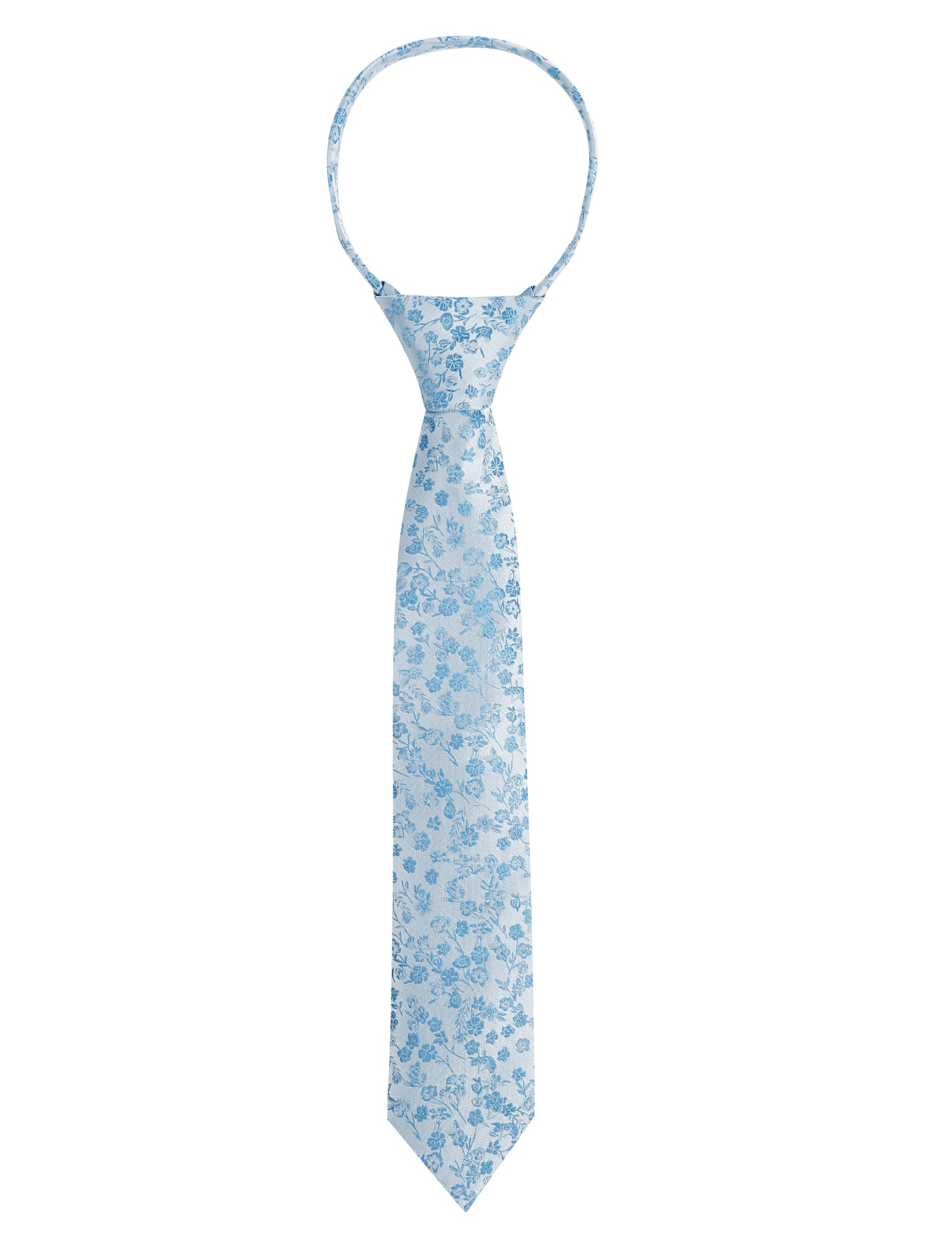 Boys Unique Floral Tie and Pre-tied Adjustable Necktie for Kids-069
