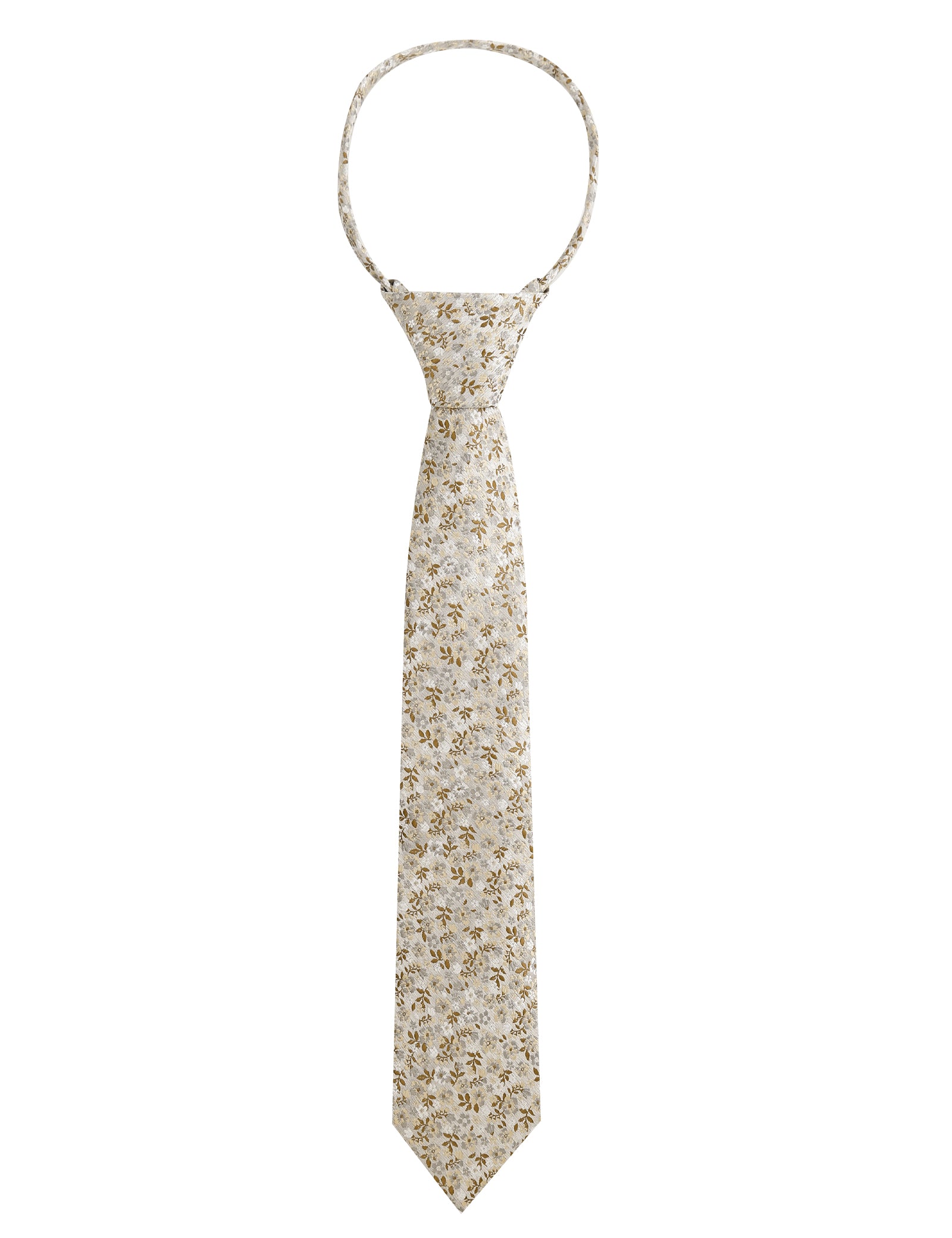 Boys Unique Floral Tie and Pre-tied Adjustable Necktie for Kids-069