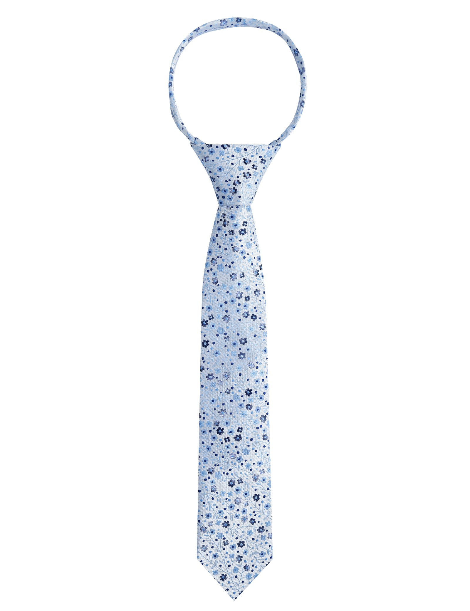 Boys Unique Floral Tie and Pre-tied Adjustable Necktie for Kids-069