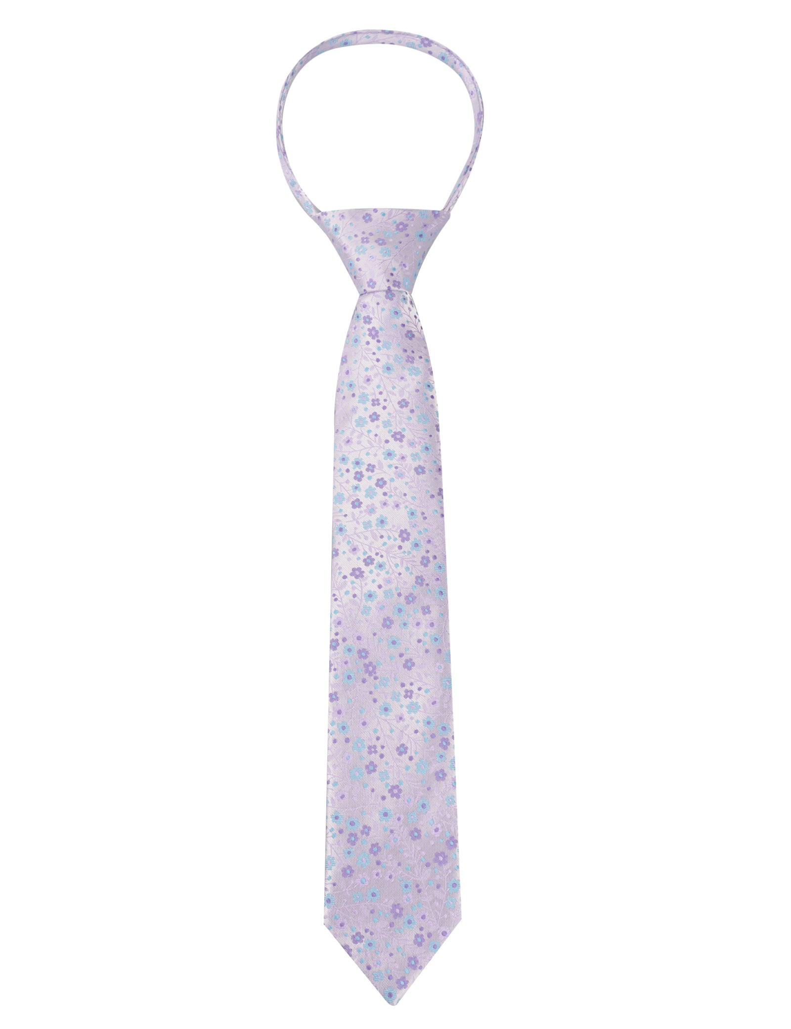 Boys Unique Floral Tie and Pre-tied Adjustable Necktie for Kids-069