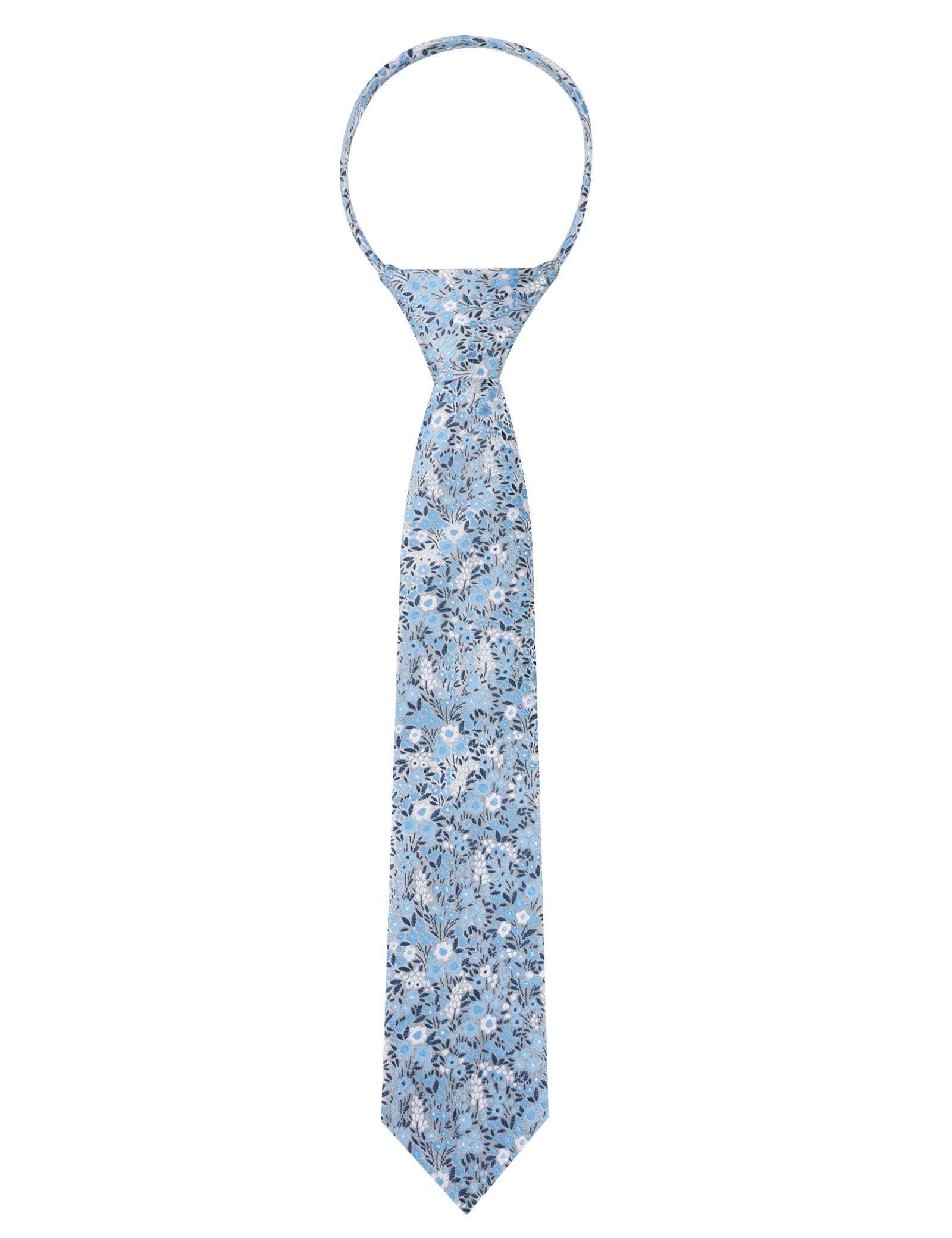 Boys Unique Floral Tie and Pre-tied Adjustable Necktie for Kids-069