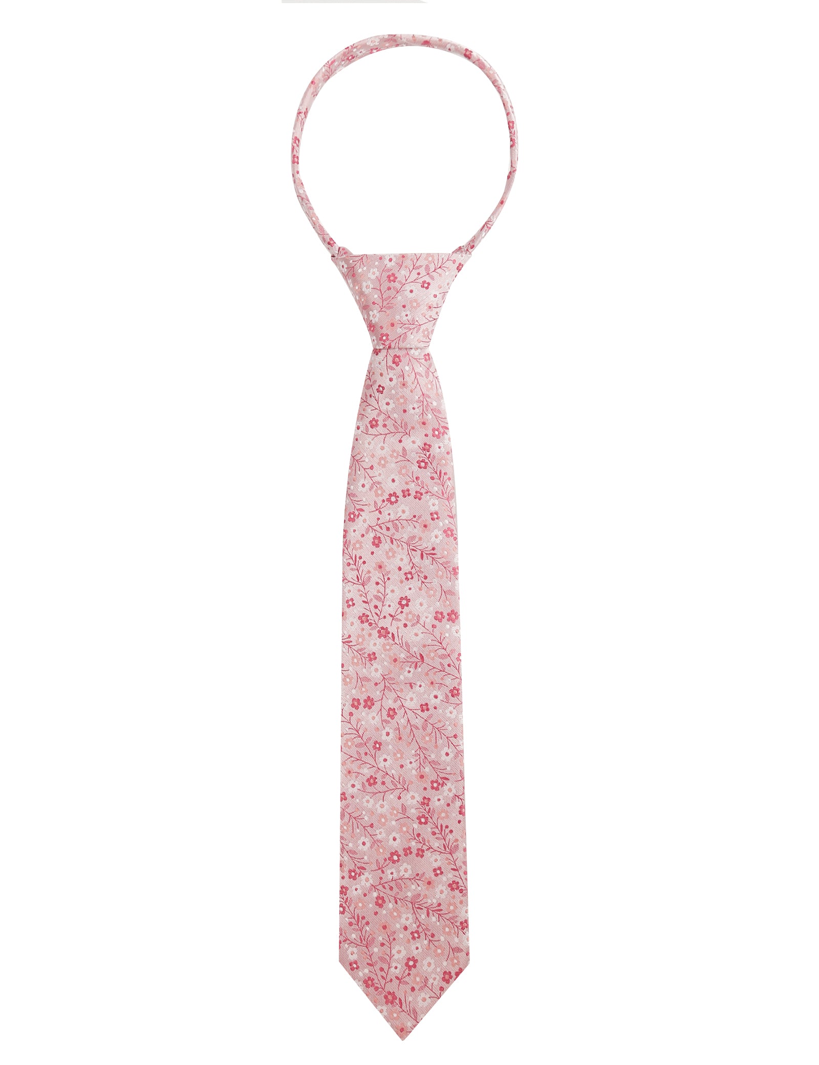Boys Unique Floral Tie and Pre-tied Adjustable Necktie for Kids-069