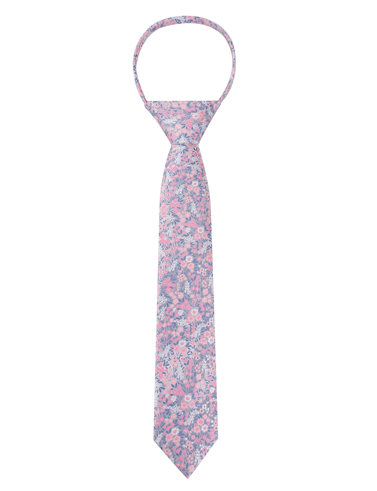 Boys Unique Floral Tie and Pre-tied Adjustable Necktie for Kids-069