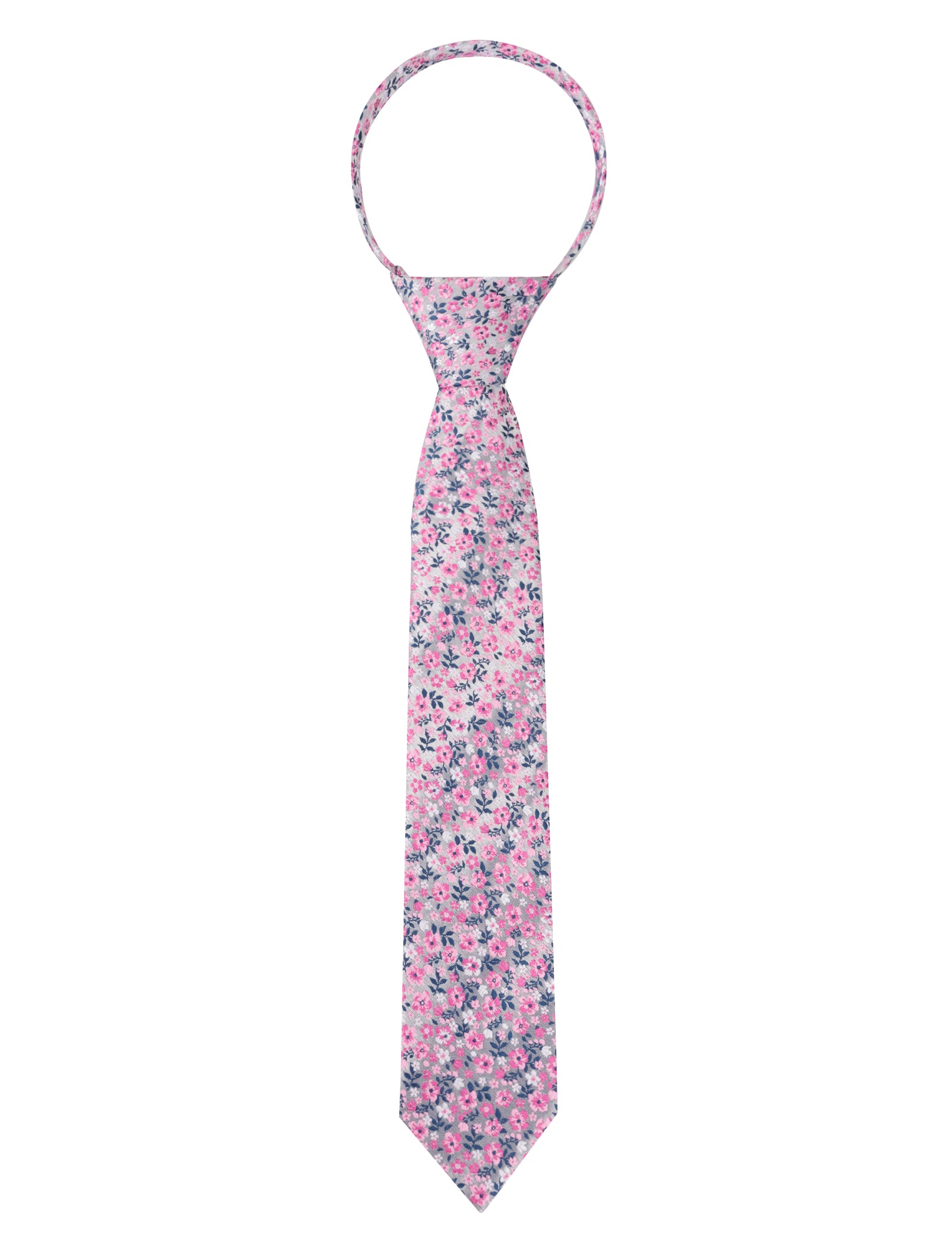 Boys Unique Floral Tie and Pre-tied Adjustable Necktie for Kids-069