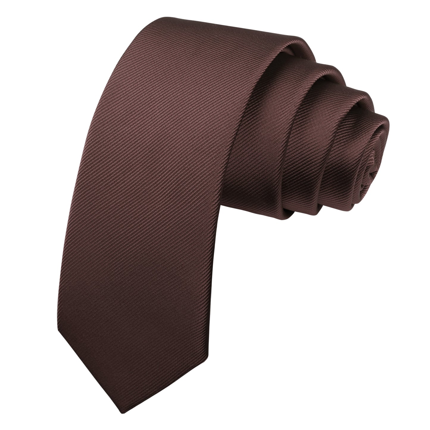 Alizeal Men's Solid Color Skinny Neckties #071