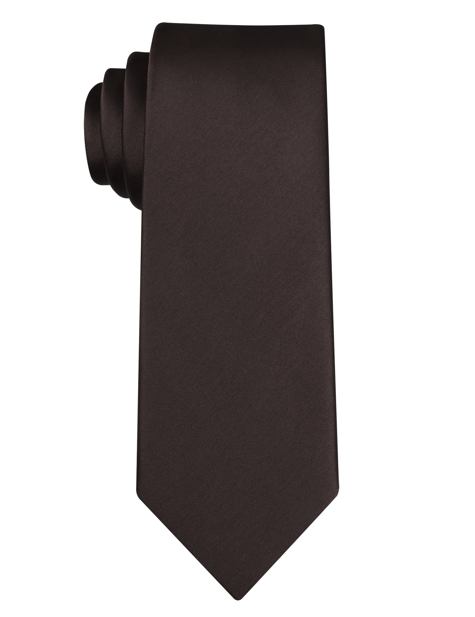 Alizeal Mens Solid Satin Water Repellent Classic Design Tie-072B