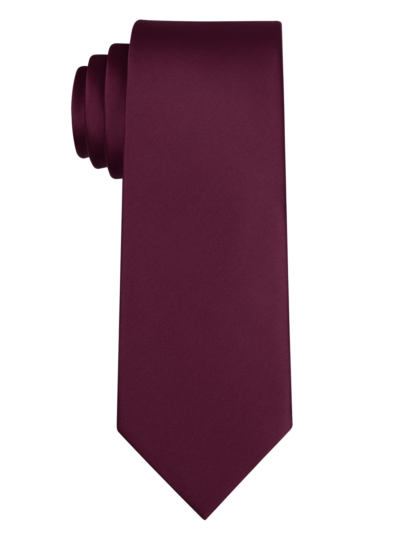 Alizeal Mens Solid Satin Water Repellent Classic Design Tie-072B