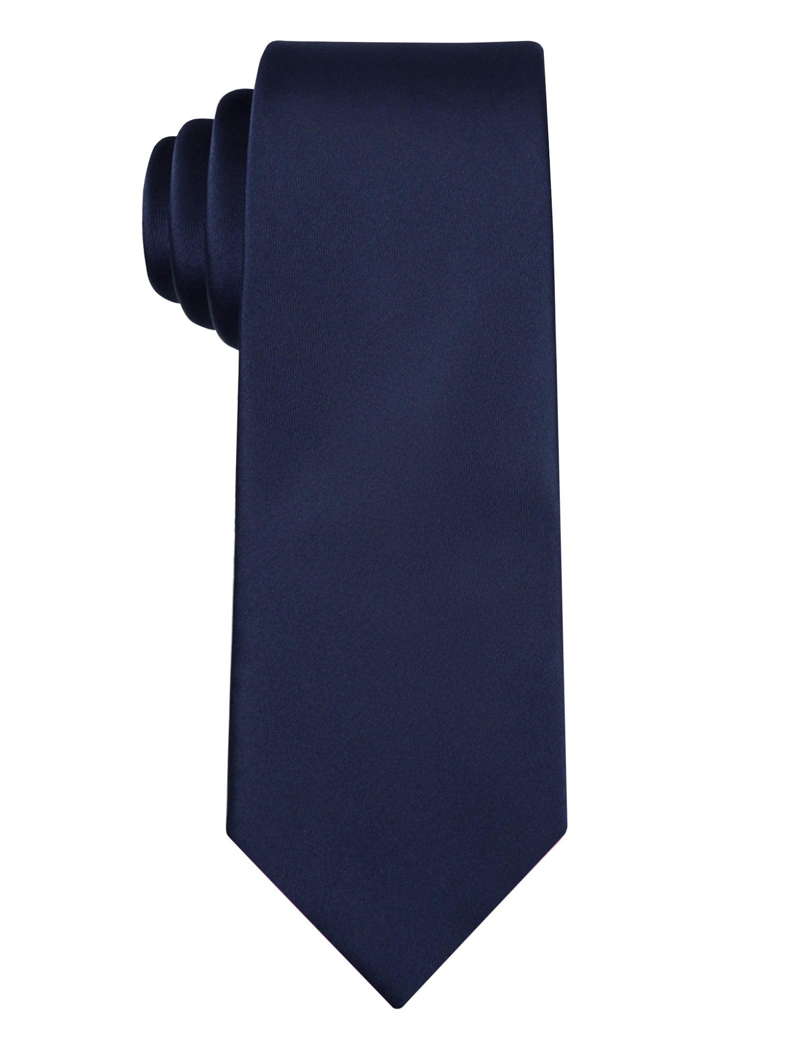 Alizeal Mens Solid Satin Water Repellent Classic Design Tie-072B