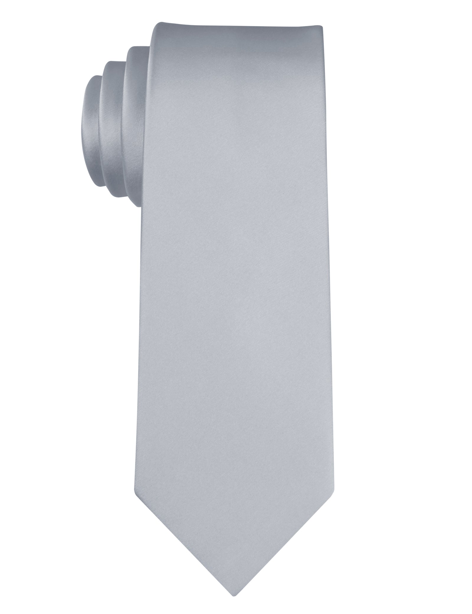 Alizeal Mens Solid Satin Water Repellent Classic Design Tie-072B