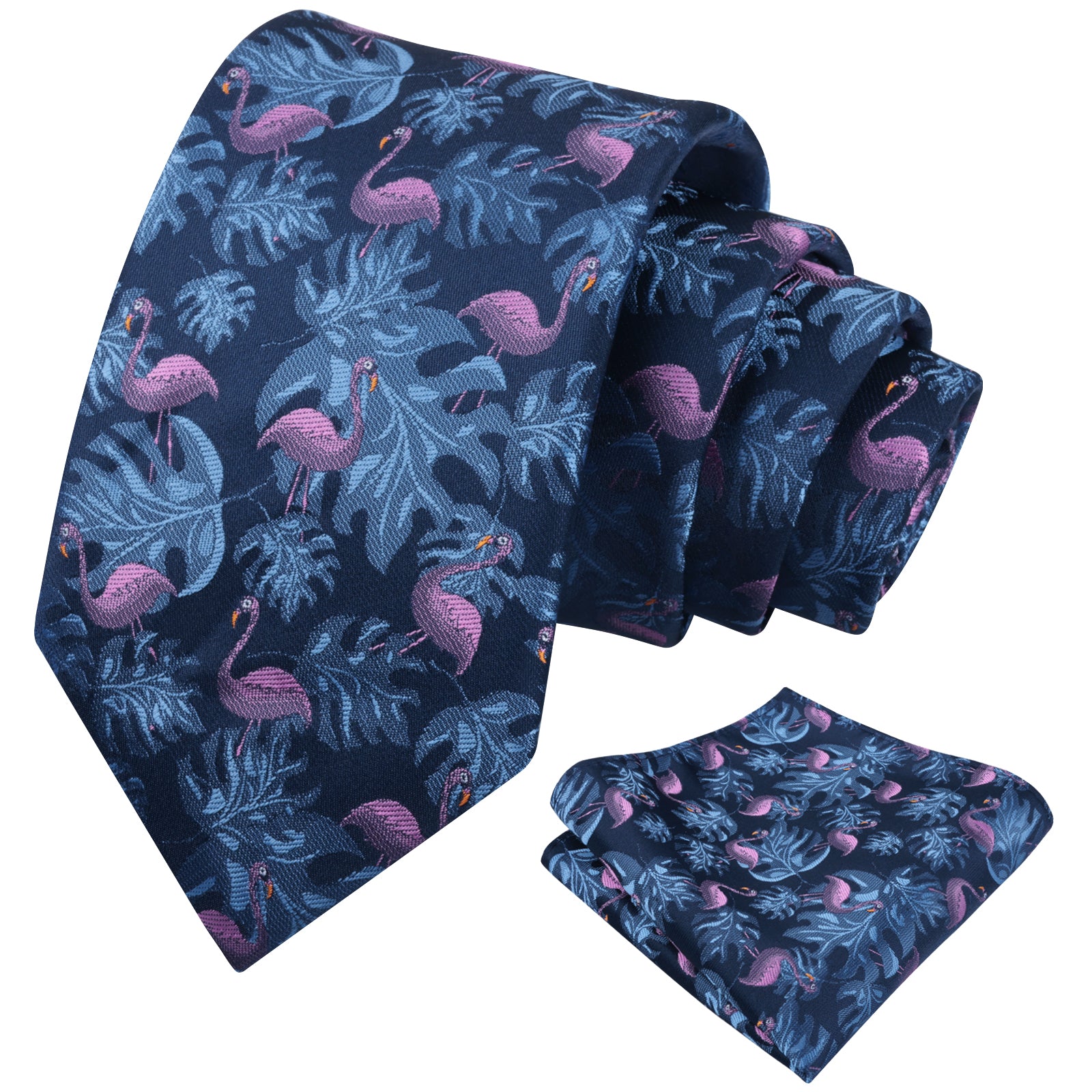 Adult Regular Size Flamingo Patterned Necktie-073