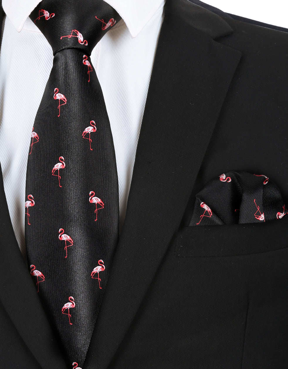 Adult Regular Size Flamingo Patterned Necktie #073