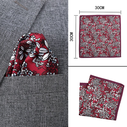 Alizeal Mens Printed Hanky and Regular Necktie Set #084