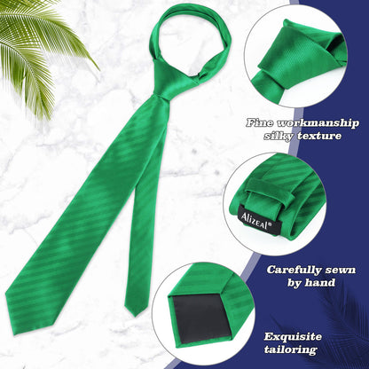 Men's Regular Tie, Handkerchief and Cufflinks Set for Formal Party Business Dress #114