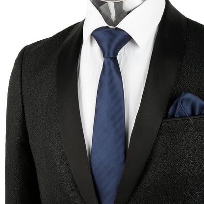 Men's Regular Tie, Handkerchief and Cufflinks Set for Formal Party Business Dress #114