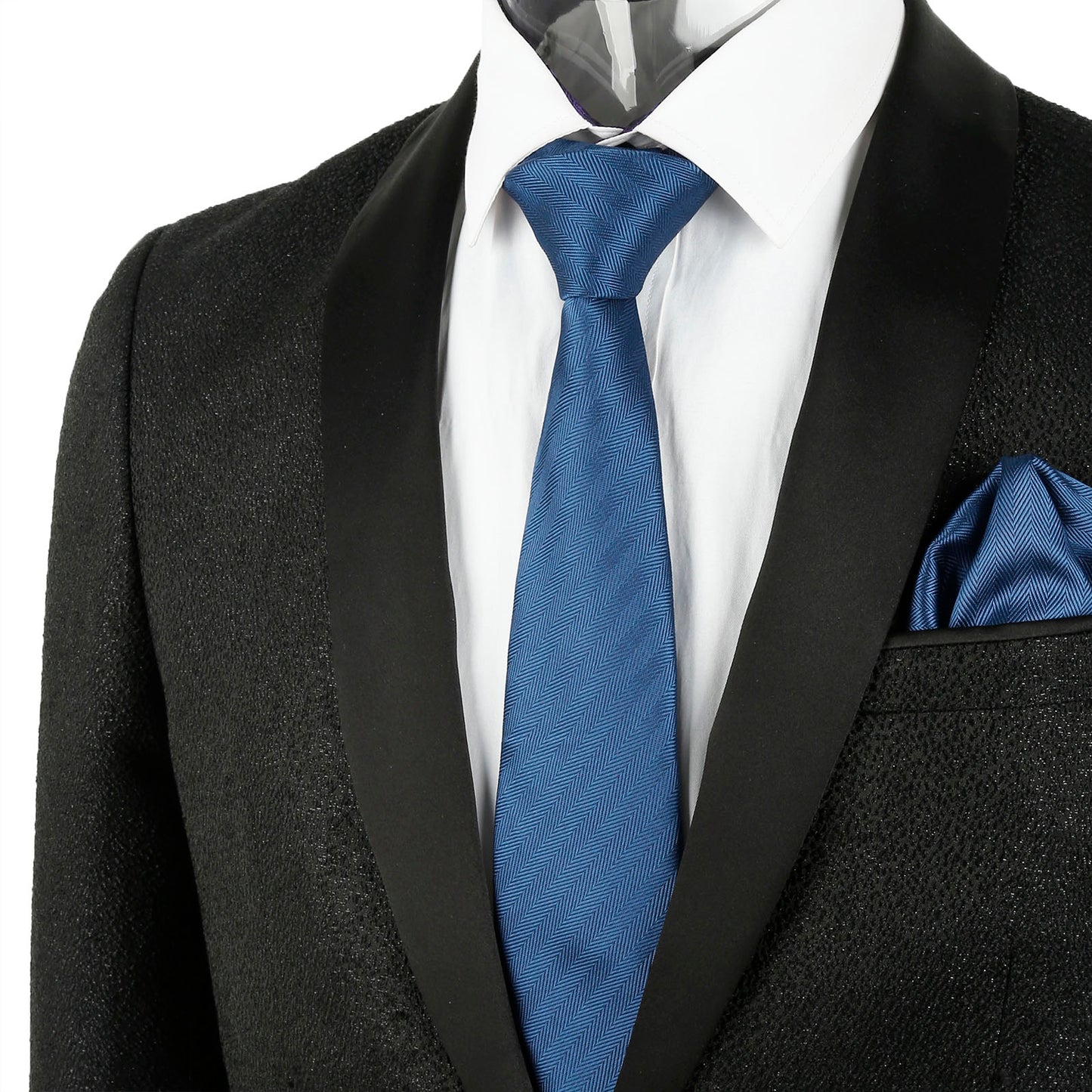 Men's Regular Tie, Handkerchief and Cufflinks Set for Formal Party Business Dress #114