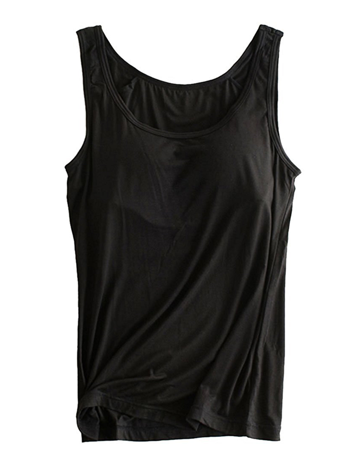 Elita Women's Classic Fit Camisole With Built-In Shelf Bra - Black -  ShopStyle