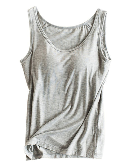 Women's Stretch Camisole Regular Size Tank Tops for Sports and Daily, 1205-02