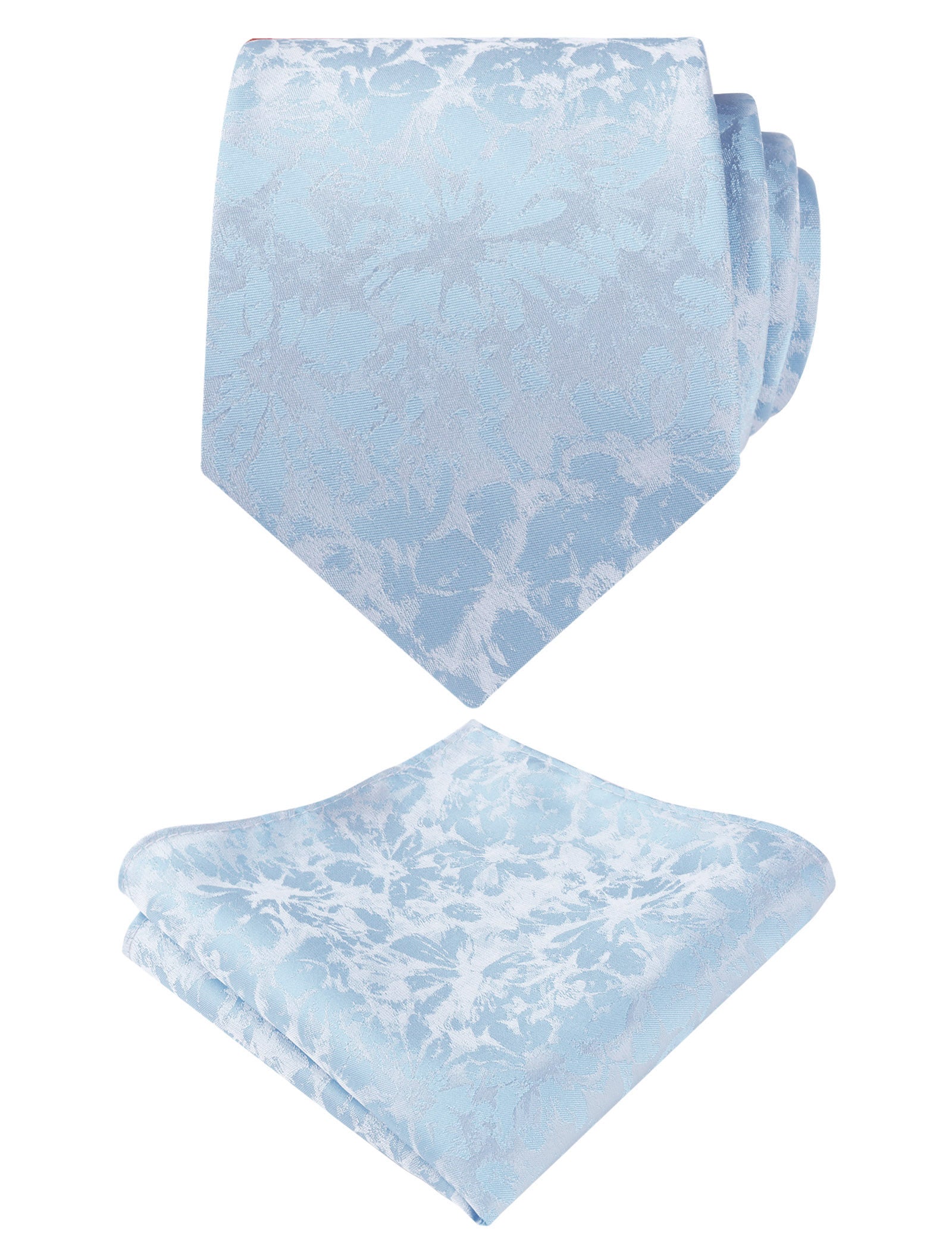 Men's 3.15inches Floral Printed Necktie with Handkerchief Set, 125
