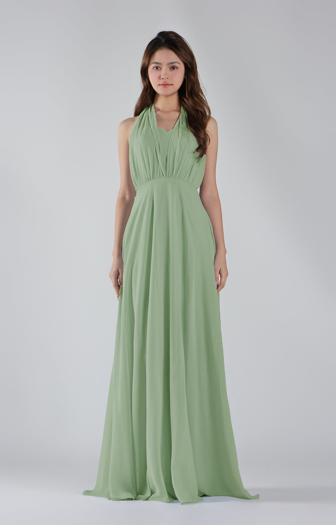 Sweetheart Neck Chiffon Convertible Multi-Way Dresses