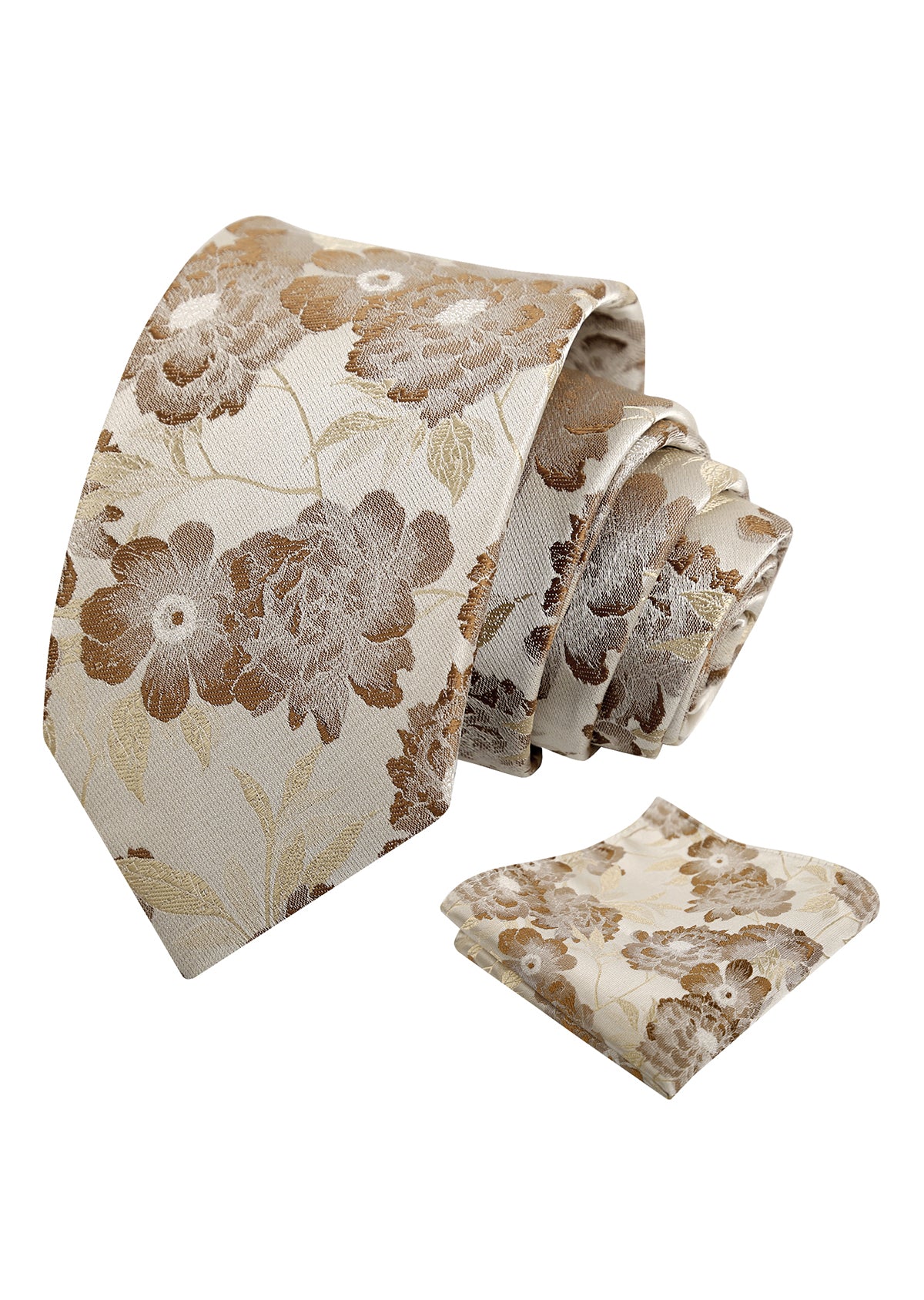 Mens 3.15 Inch Romantic Garden Floral Tie Set for Spring Weddings and Parties-925