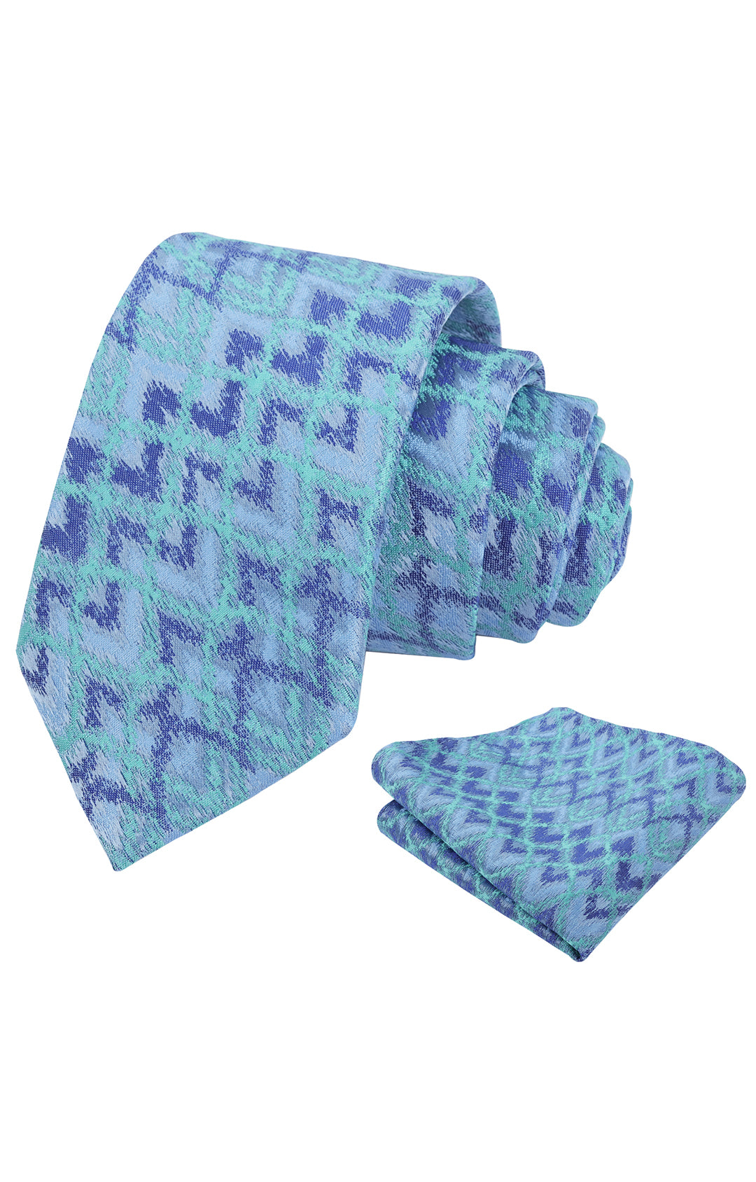 Mens 3.15'' Necktie with Pocket Square Novelty Tie Set-147