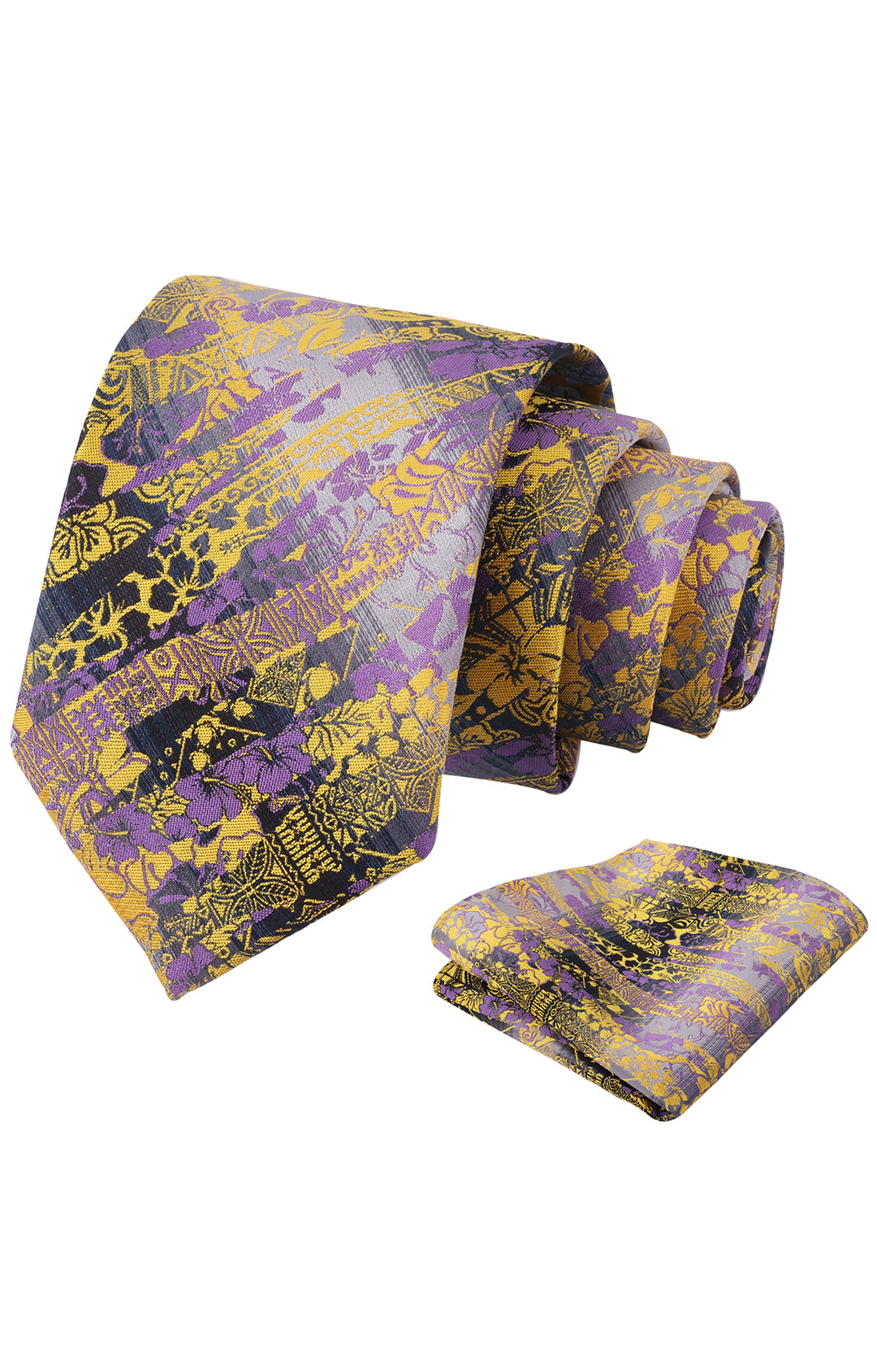 Mens 3.15'' Necktie with Pocket Square Novelty Tie Set-147