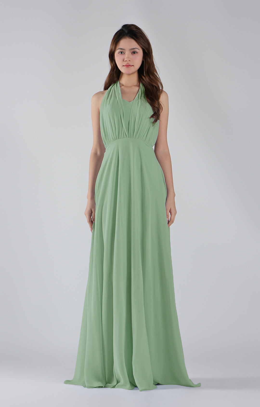 Sweetheart Neck Chiffon Convertible Multi-Way Dresses