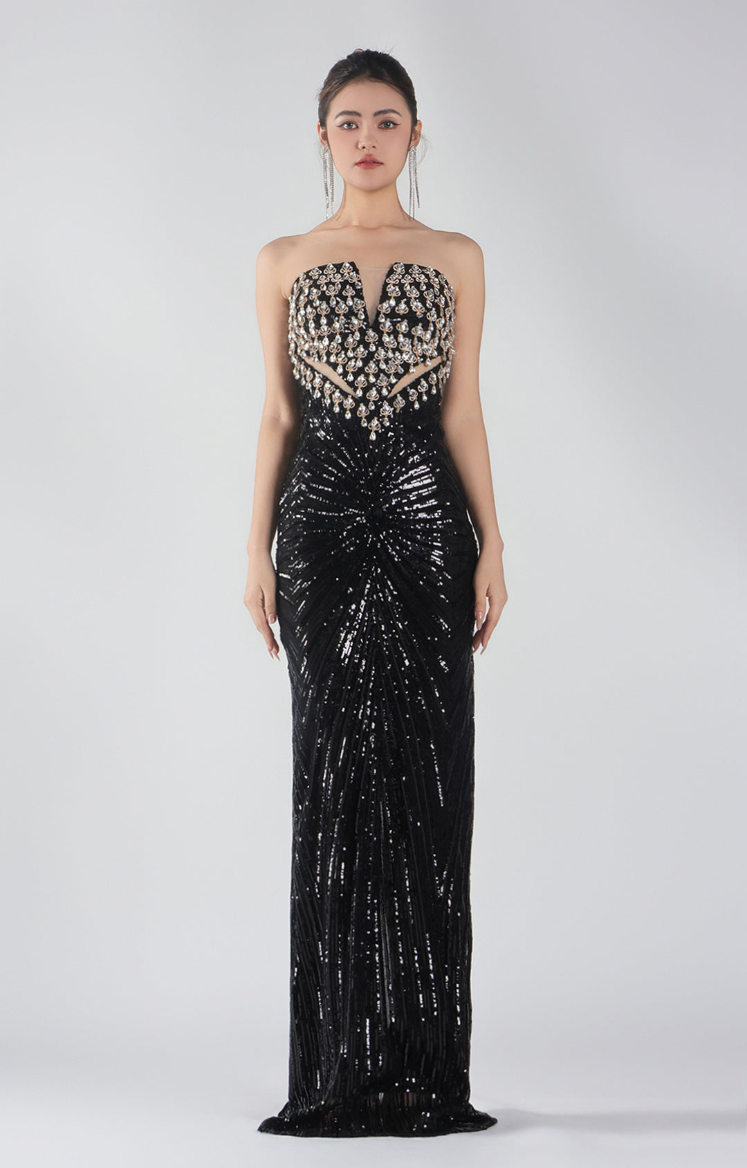 Sweetheart Neckline Appliqued  Dresses With Sequins