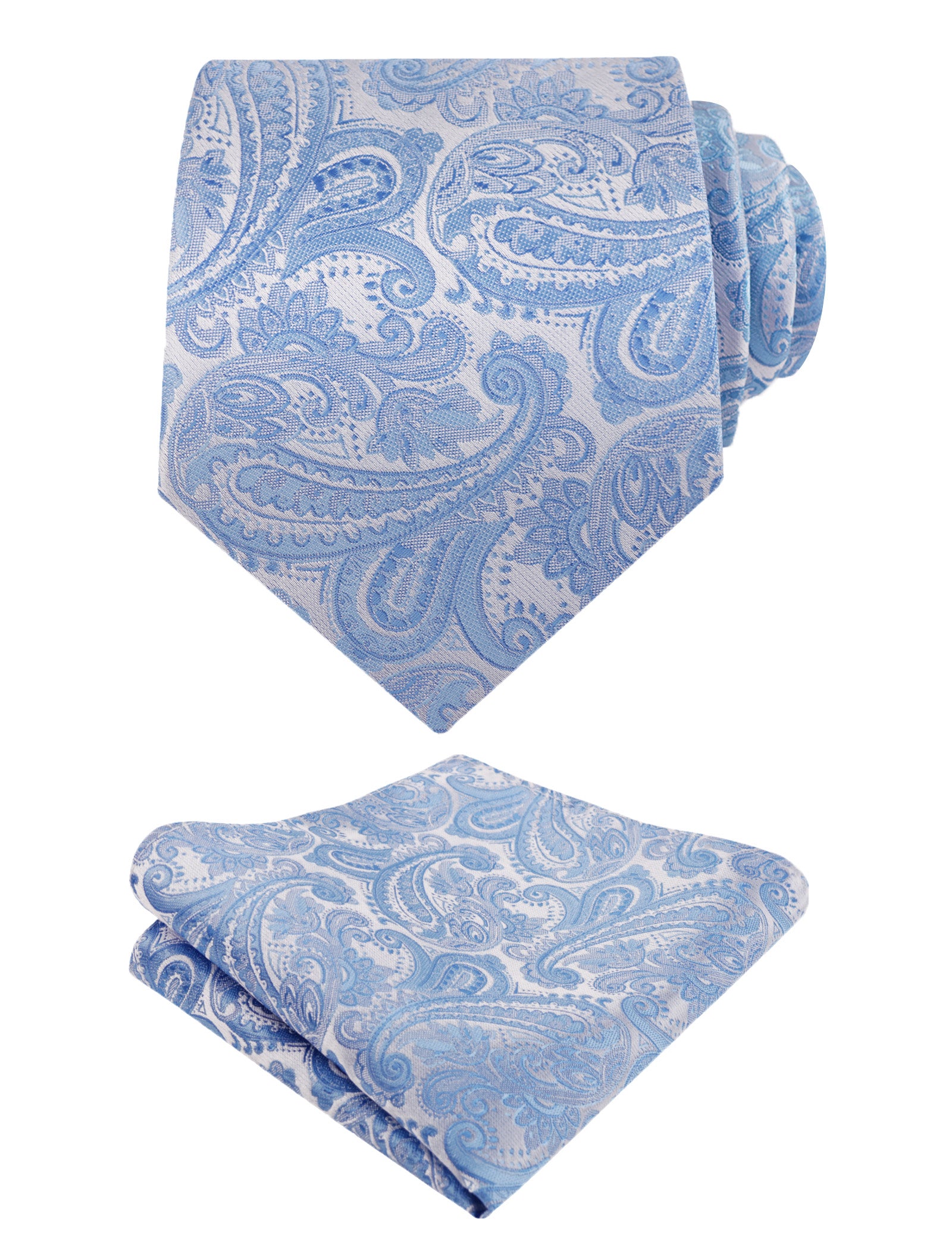 Papillon Autoregolabile Uomo Con Taschino Coordinato - Set Elegante Paisley Jacquard Per Cerimonie - Foto 4