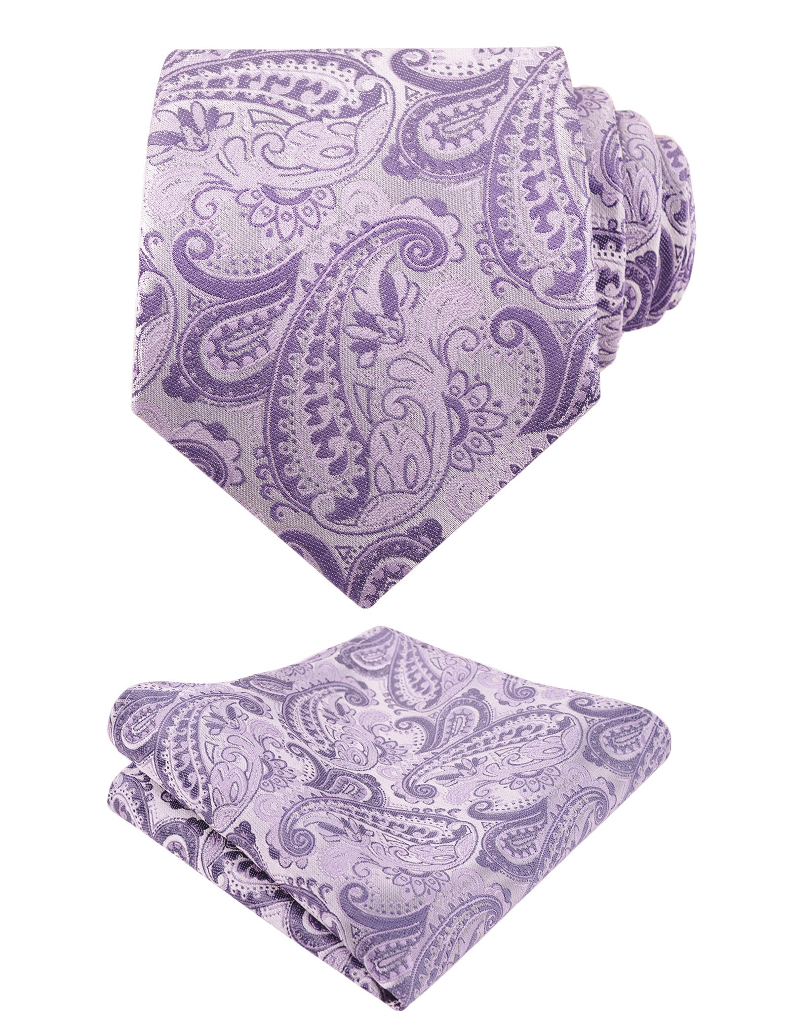 Mens Paisley Tie Handkerchief Casual Floral Necktie Set