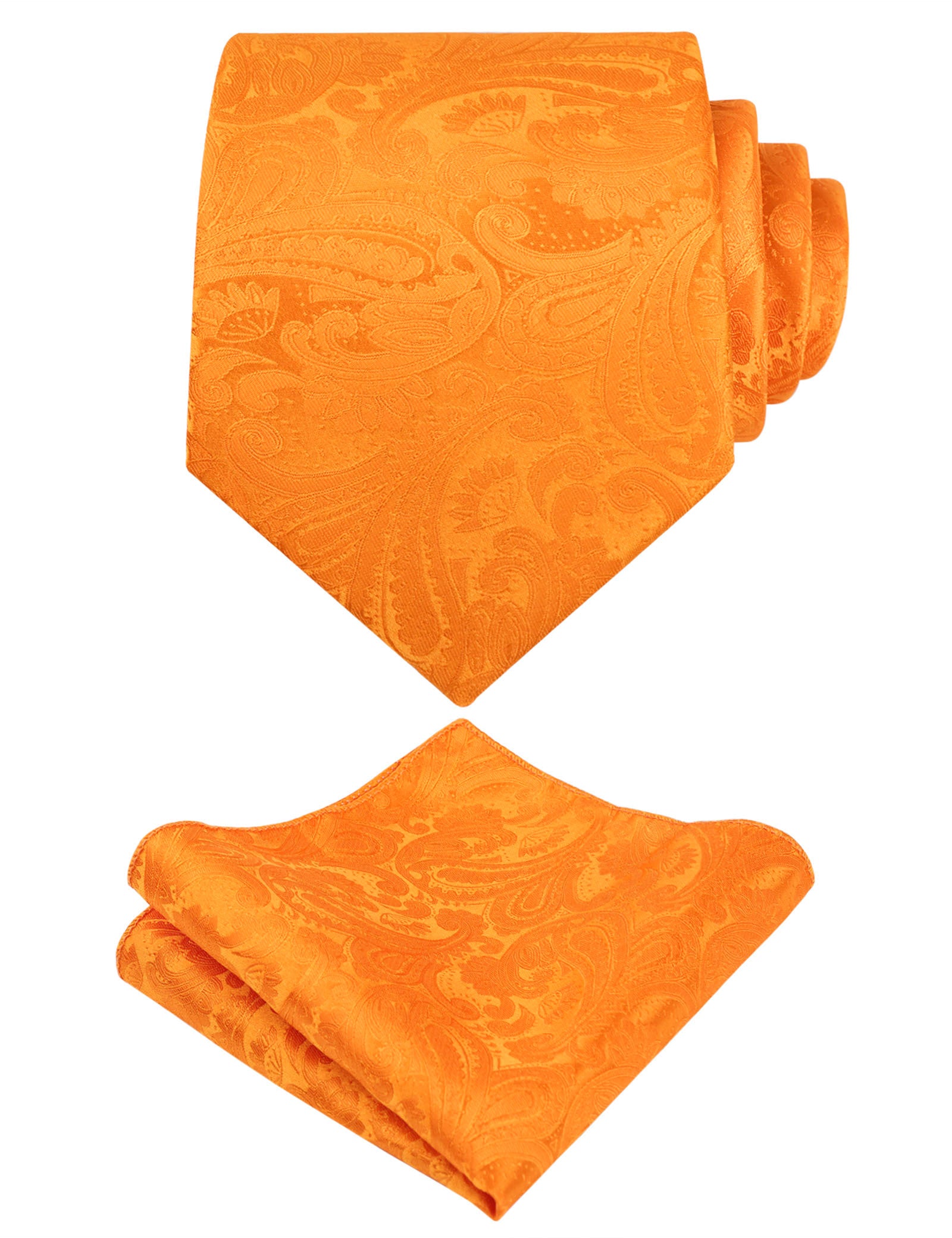 Men's Paisley Floral Tie Handkerchief Casual Set