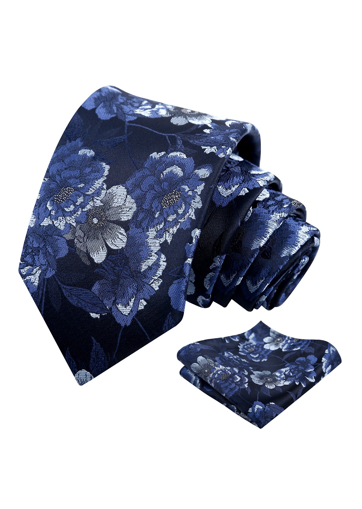 Mens 3.15 Inch Romantic Garden Floral Tie Set for Spring Weddings and Parties-925