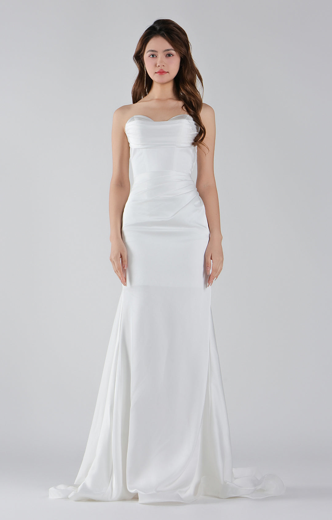 Strapless Corset Fitted Waist Lace-up Mermaid Dresses