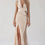 V-Neck Halter Tie Sweep Train Evening Dress