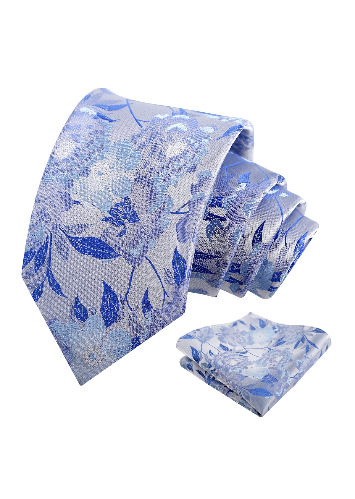 Mens 3.15 Inch Romantic Garden Floral Tie Set for Spring Weddings and Parties-925