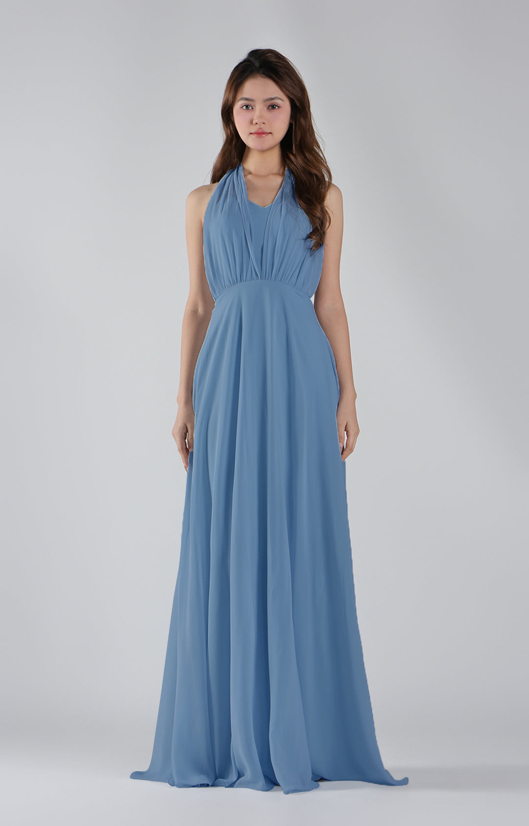 Sweetheart Neck Chiffon Convertible Multi-Way Dresses