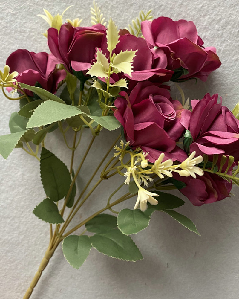 7 Stücke Großhandel Sieben Köpfe Frühling Rosen Blumenarrangements Hochzeit Dekorationen