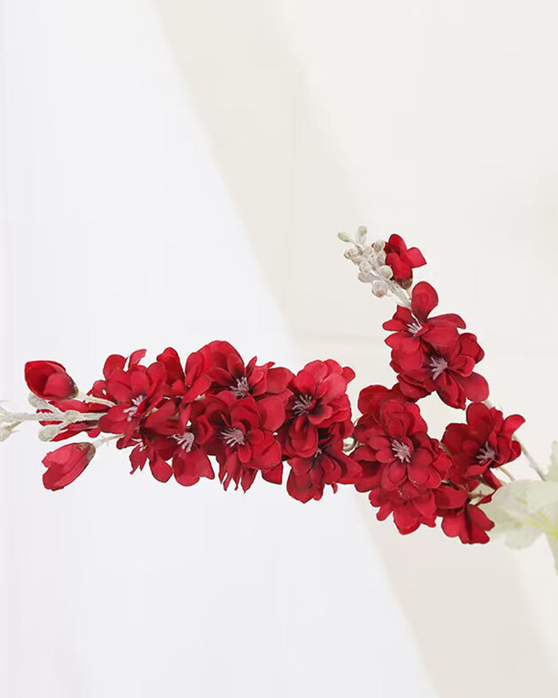 7Pcs Delphinium Künstliche Blume Zimmer Hochzeit Bouquet Dekoration