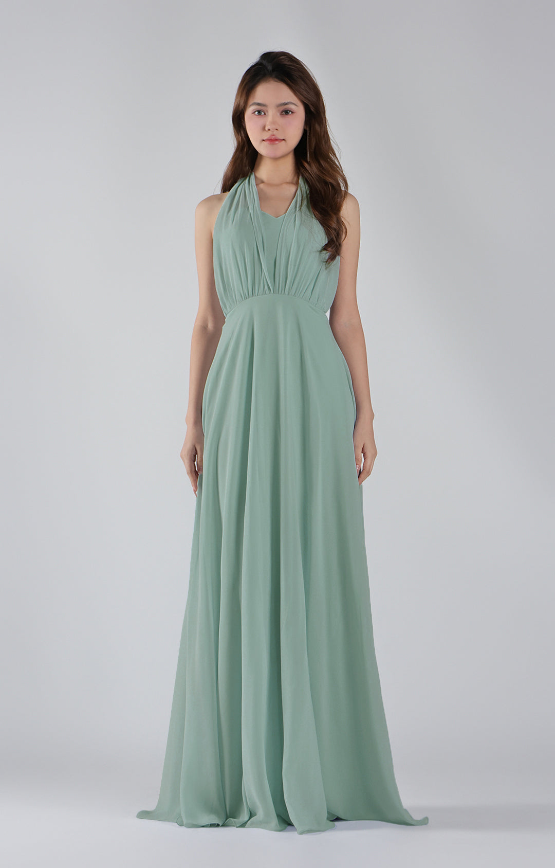 Sweetheart Neck Chiffon Convertible Multi-Way Dresses