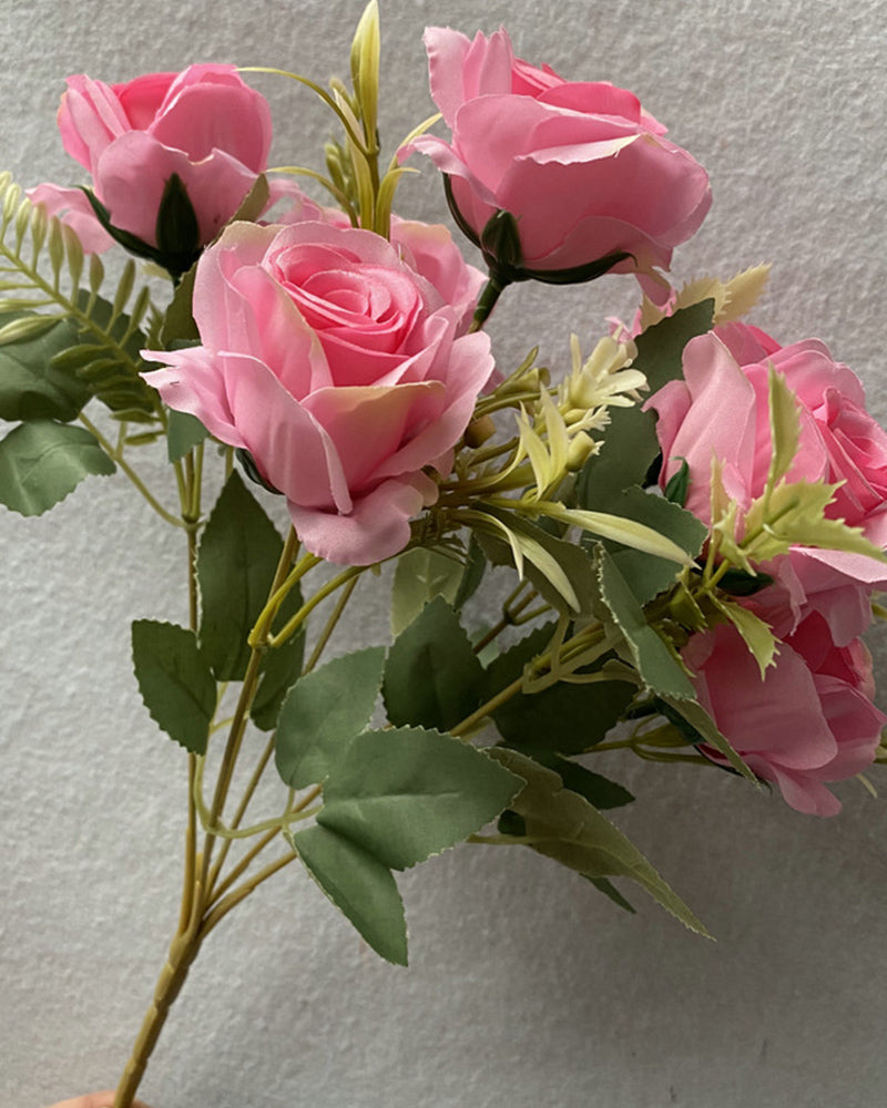 7 Stücke Großhandel Sieben Köpfe Frühling Rosen Blumenarrangements Hochzeit Dekorationen