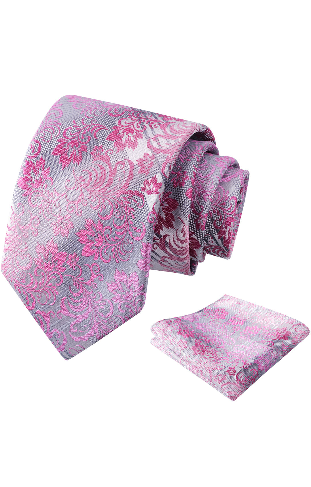Mens 3.15'' Gradient Leaf Pattern Tie Set with Pocket Square Casual Tie Set-905