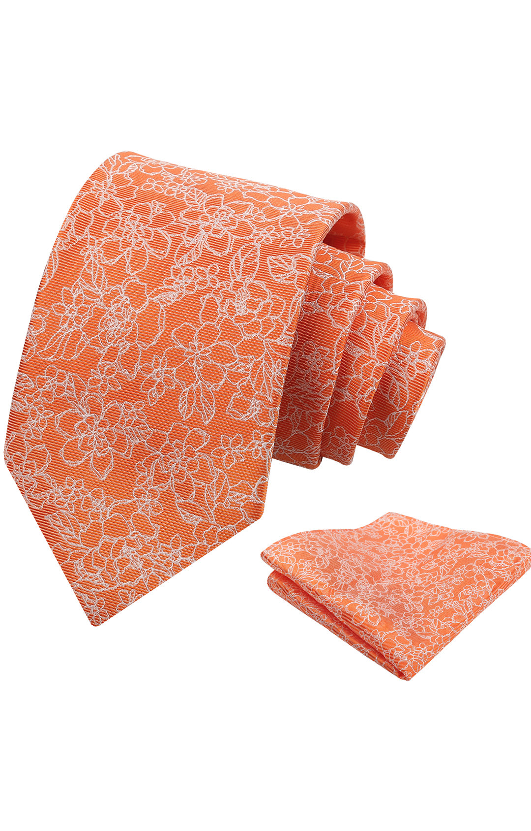 Mens 3.15inch Printed Floral Tie Set Solid Color Wedding Party Casual Flower Necktie Pocket Square Set-914