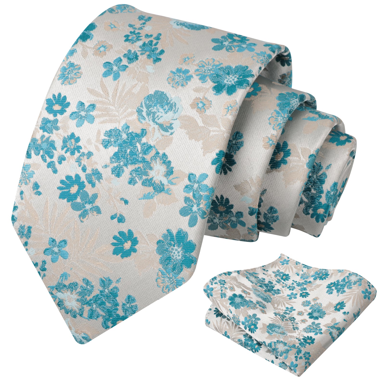Mens 3.15 Inch Fresh Elegant Floral Tie Set Modern Necktie-923