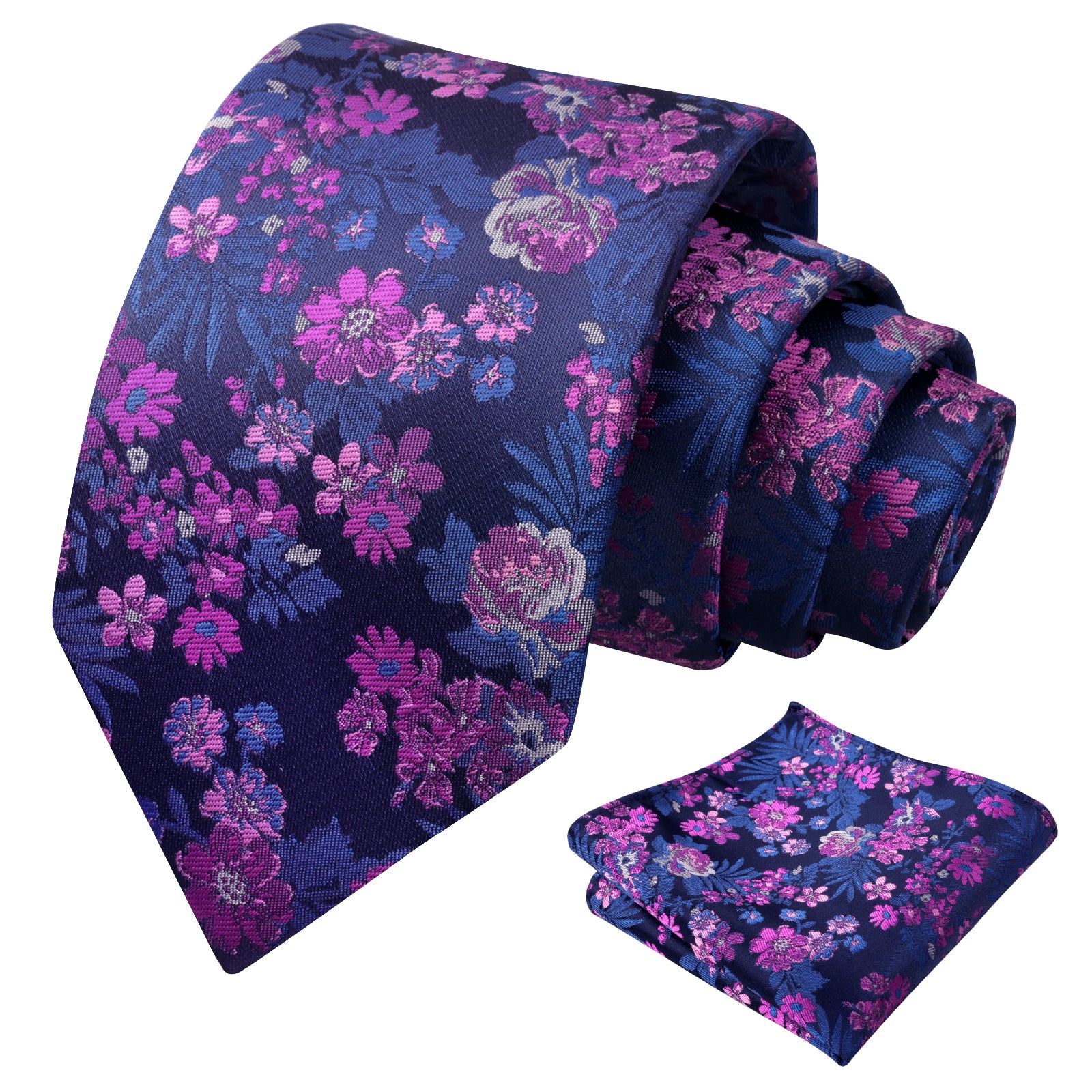 Mens 3.15 Inch Fresh Elegant Floral Tie Set Modern Necktie-923