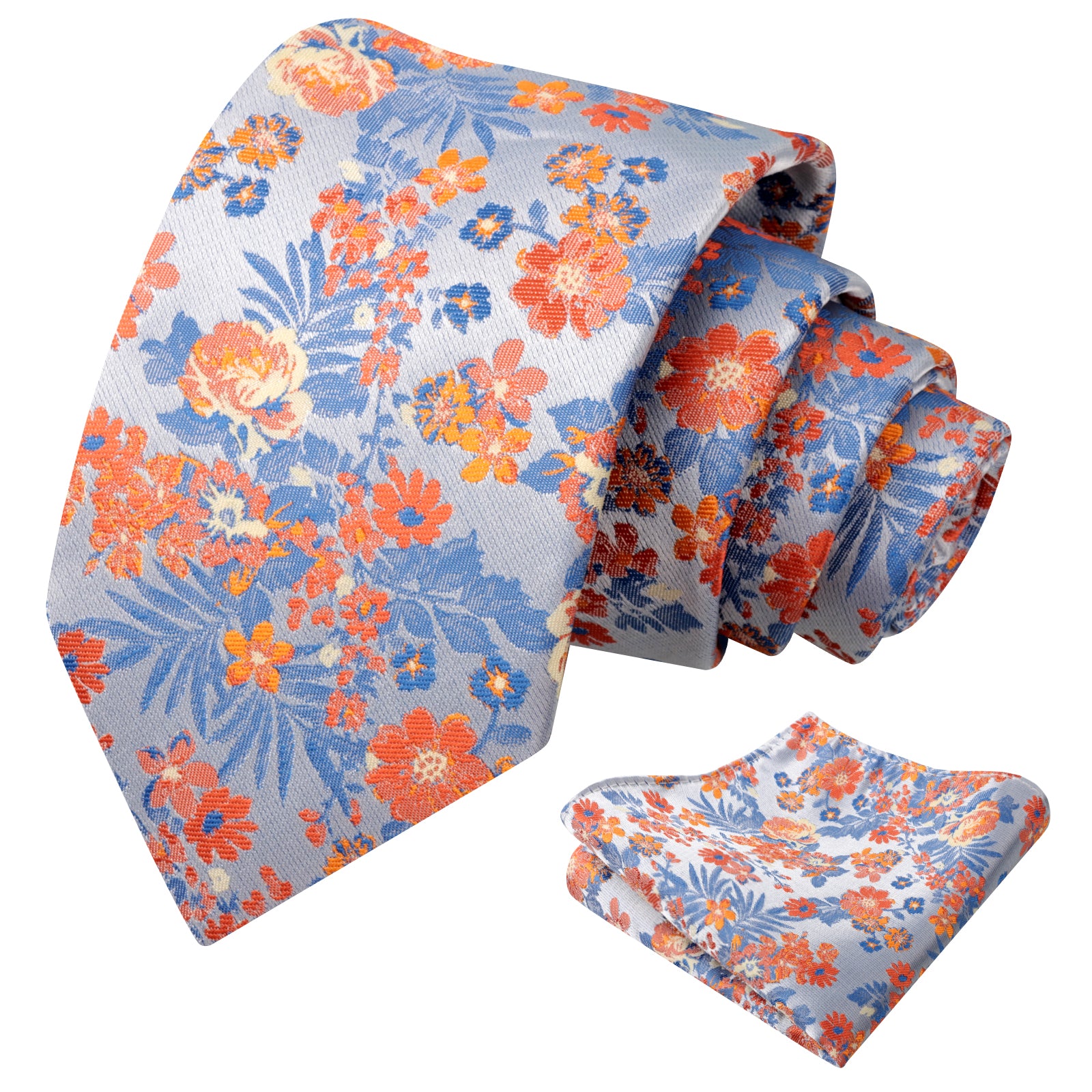 Mens 3.15 Inch Fresh Elegant Floral Tie Set Modern Necktie-923