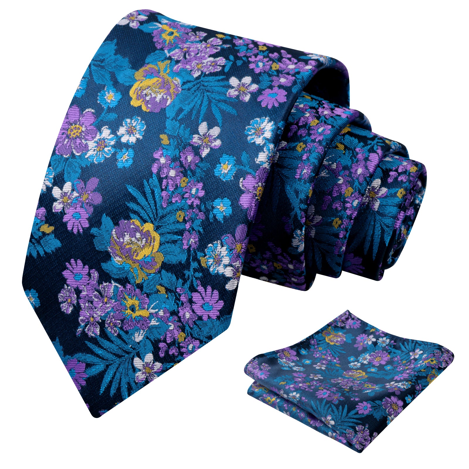 Mens 3.15 Inch Fresh Elegant Floral Tie Set Modern Necktie-923
