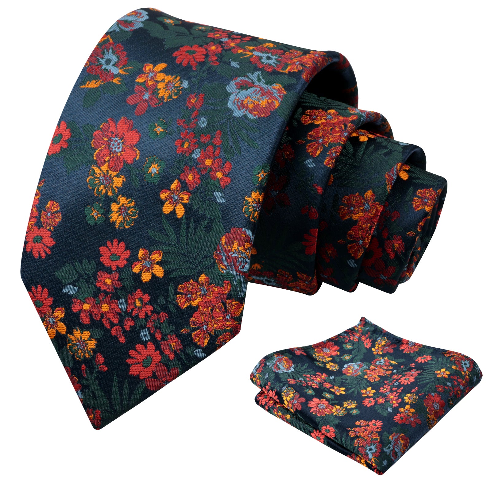 Mens 3.15 Inch Fresh Elegant Floral Tie Set Modern Necktie-923