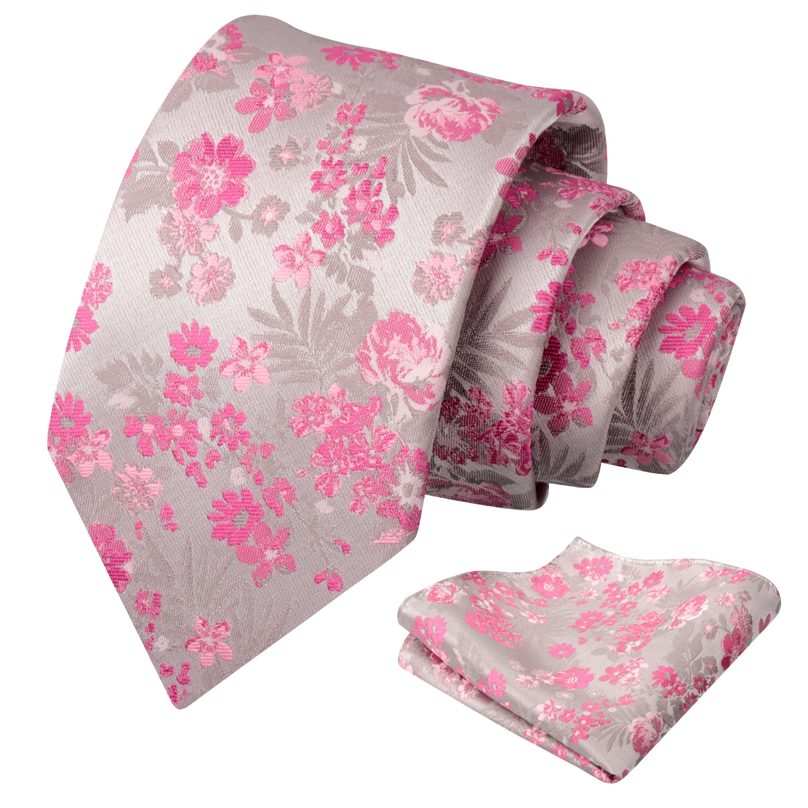 Mens 3.15 Inch Fresh Elegant Floral Tie Set Modern Necktie-923